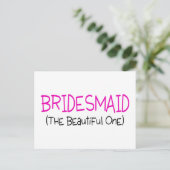 Bruidsmeisje De Mooie Briefkaart (Staand voorkant)