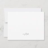 Bruidsmeisje Definitievoorstel Kaart Notitiekaartje (Achterkant)