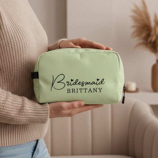 Bruidsmeisje Dopp Kit, Aangepaste Naam Vrijgezelle Toilettasje