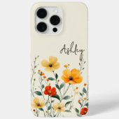 Bruidsmeisje | Douane Wilde Bloemen Huwelijk Moede Case-Mate iPhone Case (Achterkant)