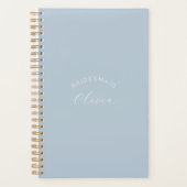 Bruidsmeisje Dusty Blue gepersonaliseerde bruiloft Planner (Voorkant)