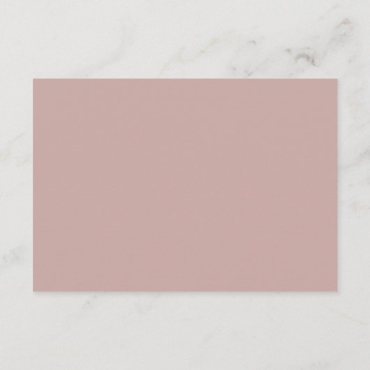 Bruidsmeisje Dusty Pink Hair Tie Holder Informatiekaartje (Achterkant)