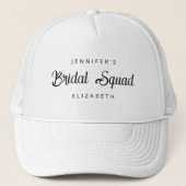 Bruidsmeisje Elegant Eenvoudig Minimalistisch Trucker Pet (Voorkant)