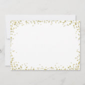 Bruidsmeisje | Elegant gouden confetti Kaart (Achterkant)