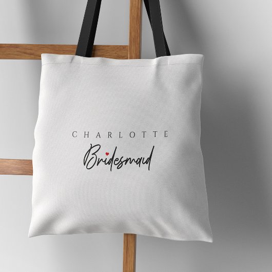 Bruidsmeisje Elegantie: gepersonaliseerde bruidsfe Tote Bag