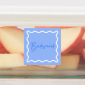 Bruidsmeisje en Maid of Honor Blue Labels (Aangebracht)