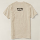 Bruidsmeisje Espresso Martini Bachelorette  T-shirt (Design achterkant)