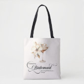Bruidsmeisje Espresso Martini Bachelorette Tote Bag (Voorkant)