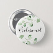 bruidsmeisje eucalyptus ronde button 5,7 cm (Voorkant /achterkant)