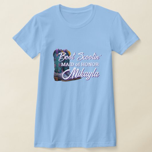 Bruidsmeisje Fancy Cowboy Boots T-shirt (Laagn)