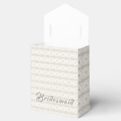 bruidsmeisje Faux-Kant en Hart Bedankdoosjes (Geopend)