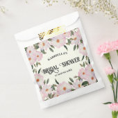 Bruidsmeisje feest Bleek Roze Witte Rozen Krans On Bedankzakje (Gezegeld)