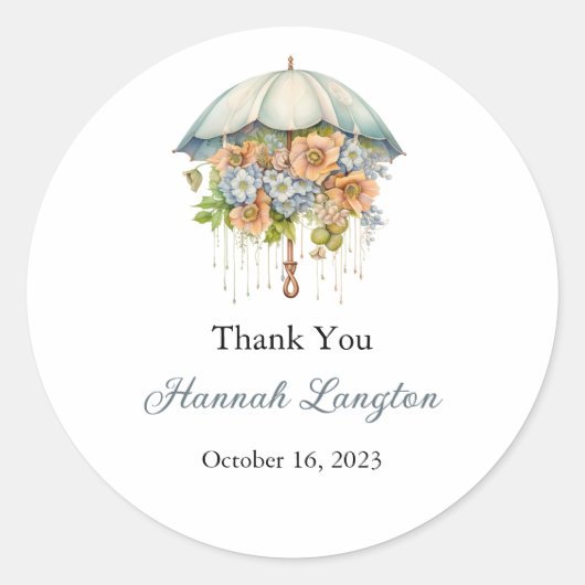 Bruidsmeisje Feest Labels, Bruid Classic Rond Ronde Sticker (Voorkant)