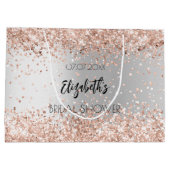 Bruidsmeisje feest zilver roze goud naam groot cadeauzakje (Achterkant)