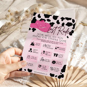 Bruidsmeisje Feestje Laatste Cowgirl Bruiloft Spel Kaart