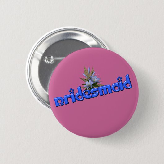 Bruidsmeisje Flower Bouquet Button Pin (Voorkant /achterkant)