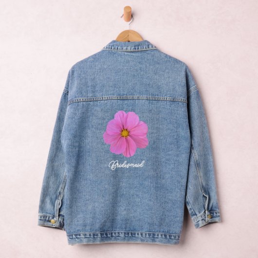 Bruidsmeisje Flower Denim Jacket (Hangar)