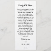 Bruidsmeisje fotostrip 3 foto's aanzoekkaart kaart (Achterkant)