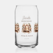 Bruidsmeisje frisdrankglas blikvorm glas (Achterkant)