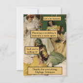 Bruidsmeisje gepersonaliseerd bedankingscadeau uit bedankkaart (Voorkant)