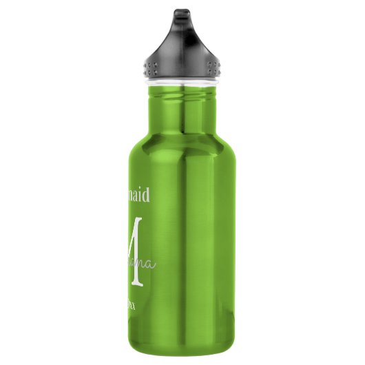 Bruidsmeisje gepersonaliseerd elegant stijlvol waterfles  (Rechts)