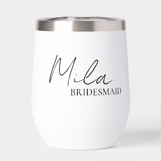 Bruidsmeisje gepersonaliseerde cadeau-ideeën (Achterkant)