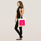 Bruidsmeisje gepersonaliseerde moderne monogram tote bag (Voorkant (model))