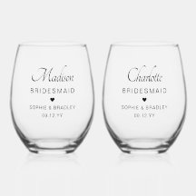 bruidsmeisje gepersonaliseerde naam bruiloft parti