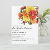 Bruidsmeisje Gerbera Madelief Bloem Kaart (Staand voorkant)