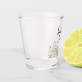 Bruidsmeisje geschenkdoos Wildbloemen Shot Glas (Links)