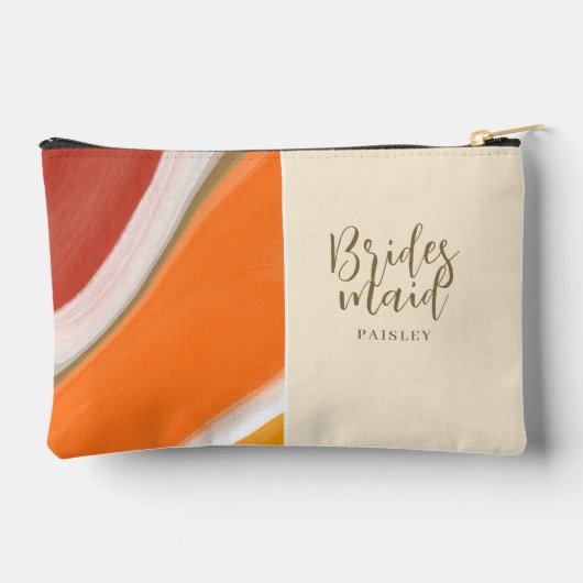 Bruidsmeisje geschenken make-up tas - Zonsondergan (Achterkant)