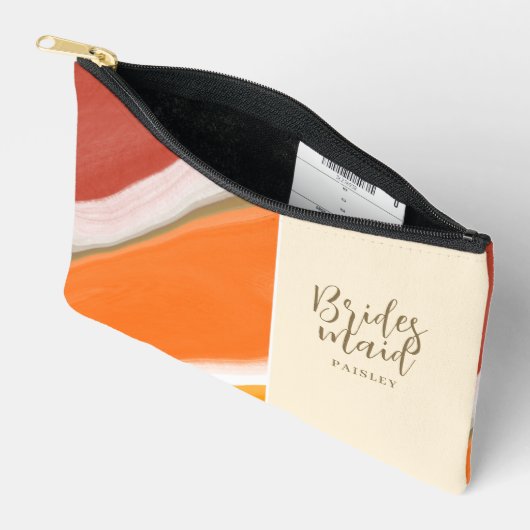 Bruidsmeisje geschenken make-up tas - Zonsondergan (Open)