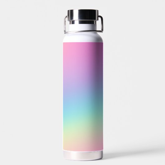 Bruidsmeisje geschenken pastel regenboog ombre gep waterfles (Achterkant)