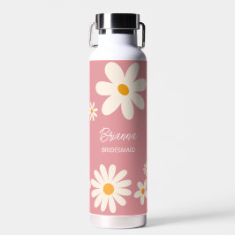 Bruidsmeisje geschenken retro daisy woestijn roze  waterfles