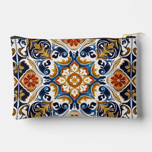 Bruidsmeisje geschenken Talavera Azulejo monogram Etui (Achterkant)