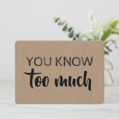 Bruidsmeisje / Getuige van de bruid Funny Modern Kaart (Staand voorkant)