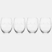 Bruidsmeisje Gift Aangepaste Wijn Glas Drinkware S (Achterkant)