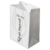 Bruidsmeisje Gift Bag Medium Cadeauzakje (Voorkant Gekanteld)