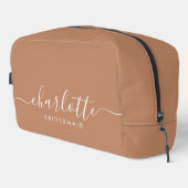 Bruidsmeisje Gift Caramel Toilettasje (Rechterhoek)