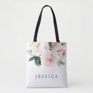 Bruidsmeisje Gift Gepersonaliseerde Canvas tas Blu