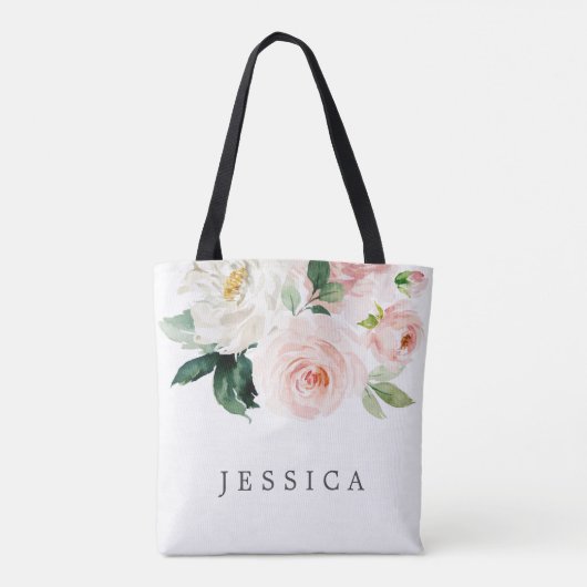 Bruidsmeisje Gift Gepersonaliseerde Canvas tas Blu (Achterkant)