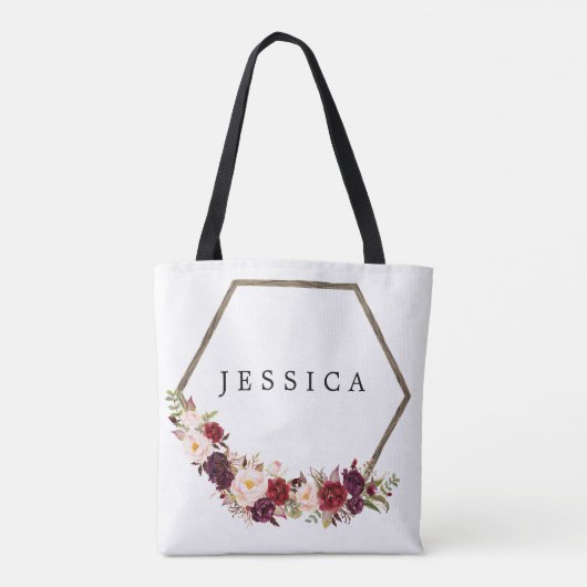 Bruidsmeisje Gift Gepersonaliseerde Canvas tas Boh (Achterkant)