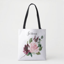Bruidsmeisje Gift Gepersonaliseerde Canvas tas Bou