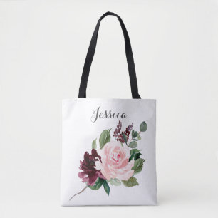 Bruidsmeisje Gift Gepersonaliseerde Canvas tas Bou