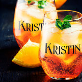 Bruidsmeisje Gift Gepersonaliseerde  Naam Wijnglas Zonder Voet