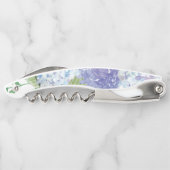 Bruidsmeisje Gift Kurk Schroef - Blauwe Hortensia Kurkentrekker (Achterkant)