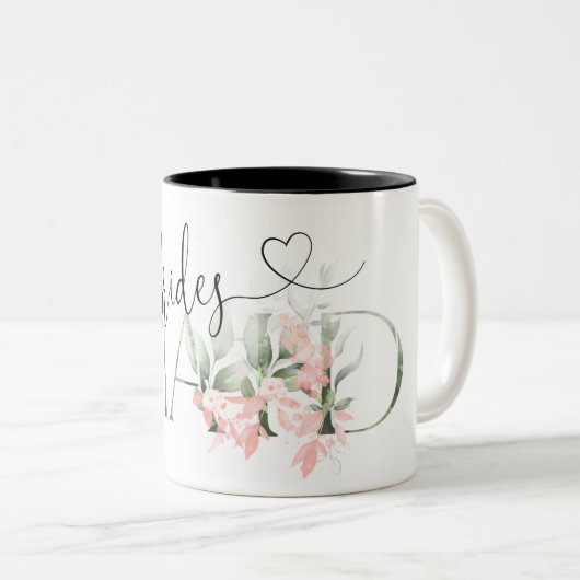 Bruidsmeisje Gift Wedding Party Gifts Bruidsmeisje Tweekleurige Koffiemok (Voorkant rechts)