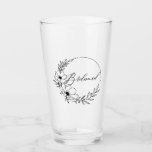 bruidsmeisje glas<br><div class="desc">wedding ,  minimalist ,  typography,  elegant,  modern ,  floral ,  bridesmaid ,  eenvoudig ,  botanical ,  bridal shower</div>