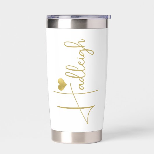 bruidsmeisje | Gold Script-naam Geïsoleerde Drinkbeker (Links)