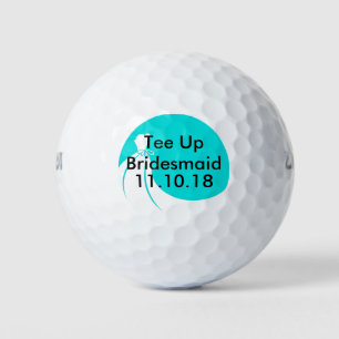 Bruidsmeisje golfbal uitnodigen golfballen